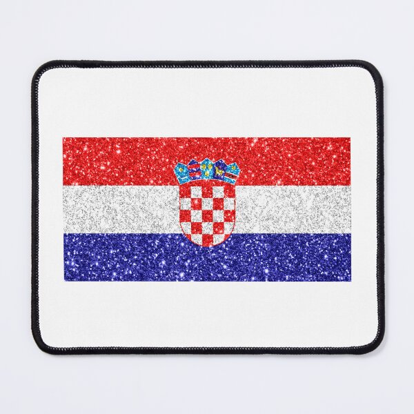 Item preview, croatia glitter flag designed and sold by designsbysamantha.