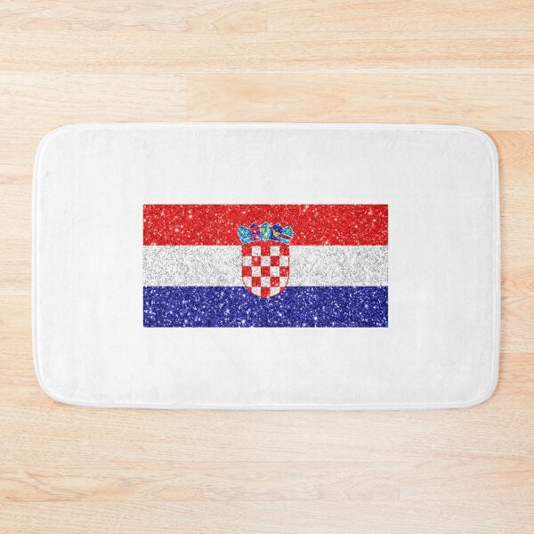 Item preview, croatia glitter flag designed and sold by designsbysamantha.