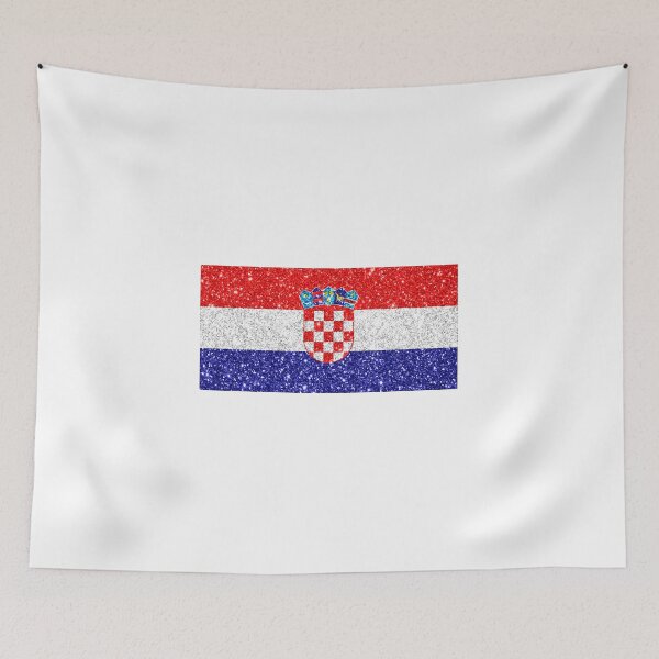 Item preview, croatia glitter flag designed and sold by designsbysamantha.
