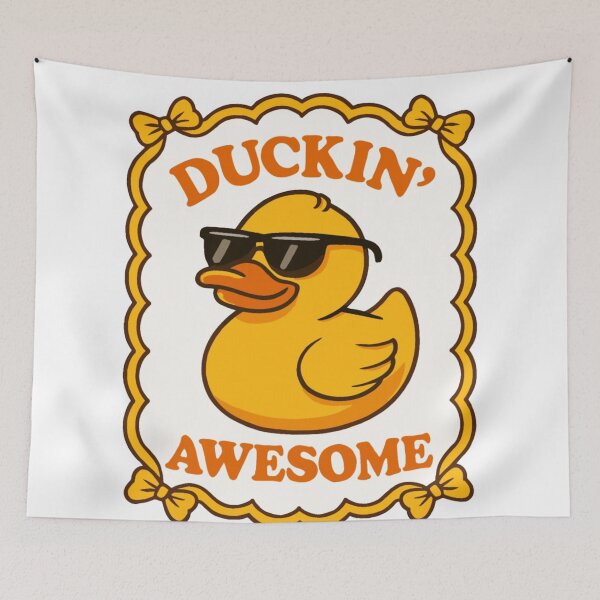 Item preview, Ducking Awesome Yellow Duck With Sunglasses Funny Duckling designed and sold by KitonicTees.
