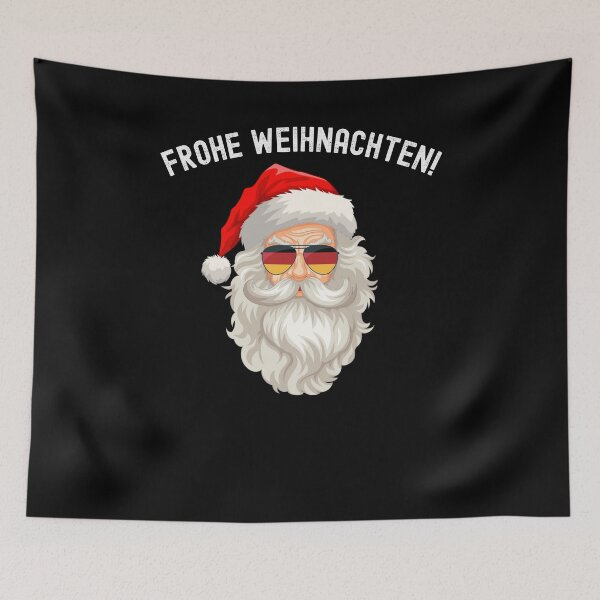 Item preview, Cool German Santa Germany flag sunglasses Frohe Weihnachten! designed and sold by snowry.