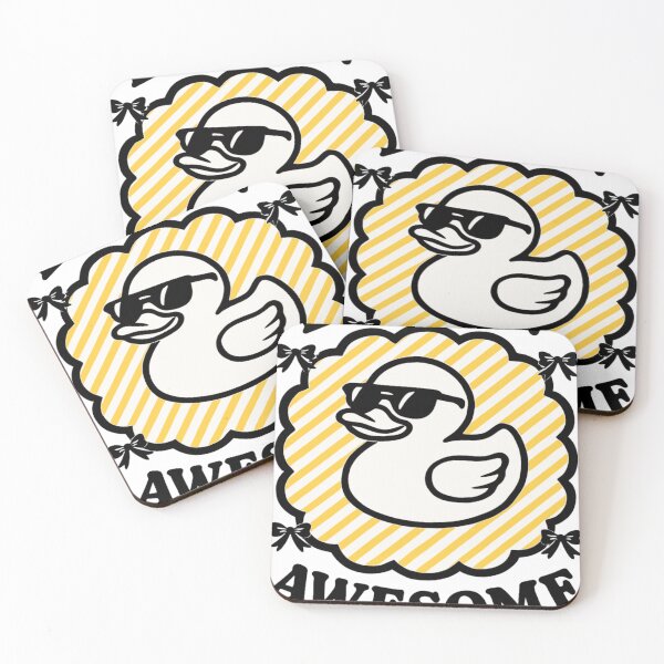 Item preview, Ducking Awesome Yellow Duck With Sunglasses Funny Duckling designed and sold by KitonicTees.