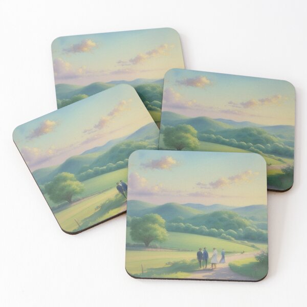 Item preview, Romantic Countryside Walk Through Rolling Hills designed and sold by Uniquely Yours.