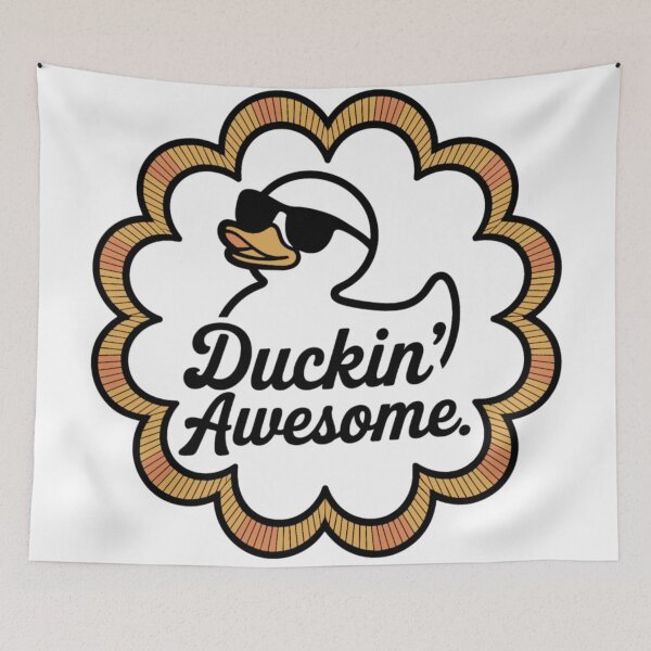 Item preview, Ducking Awesome Yellow Duck With Sunglasses Funny Duckling designed and sold by KitonicTees.