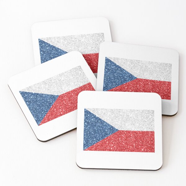 Item preview, czech republic glitter flag designed and sold by designsbysamantha.