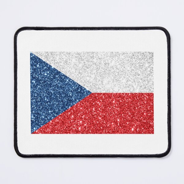 Item preview, czech republic glitter flag designed and sold by designsbysamantha.