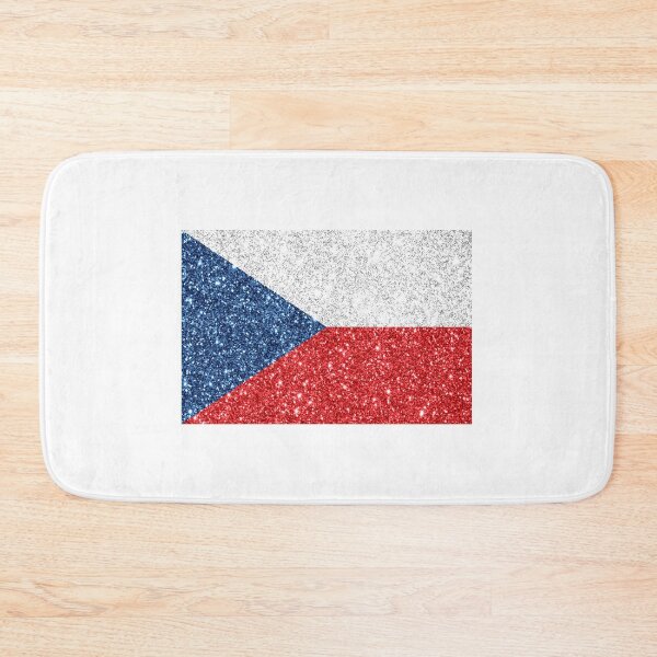 Item preview, czech republic glitter flag designed and sold by designsbysamantha.