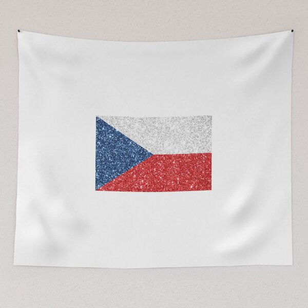 Item preview, czech republic glitter flag designed and sold by designsbysamantha.