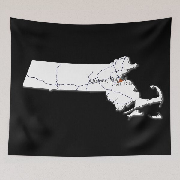 Item preview, Quincy, MA [White] designed and sold by PhilbonianDezin.