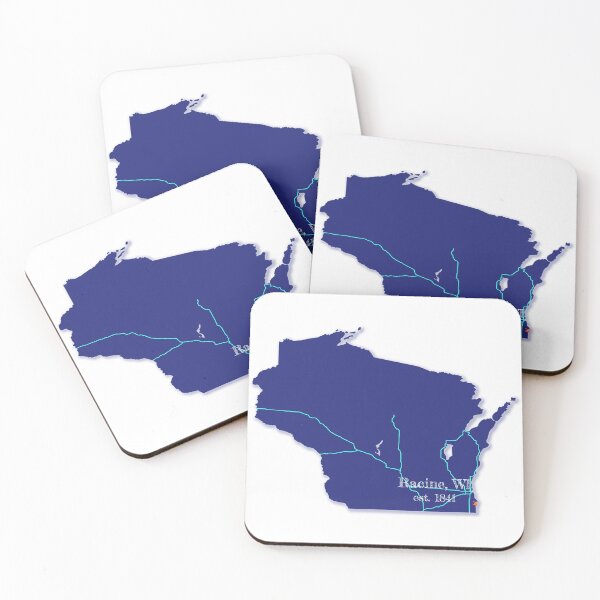 Item preview, Racine, WI [Blue] designed and sold by PhilbonianDezin.