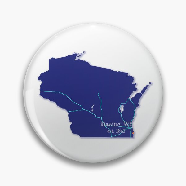 Item preview, Racine, WI [Blue] designed and sold by PhilbonianDezin.