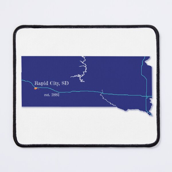 Item preview, Rapid City, SD [Blue] designed and sold by PhilbonianDezin.