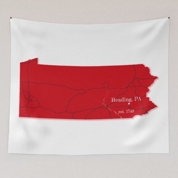 Item preview, Reading, PA [Red] designed and sold by PhilbonianDezin.
