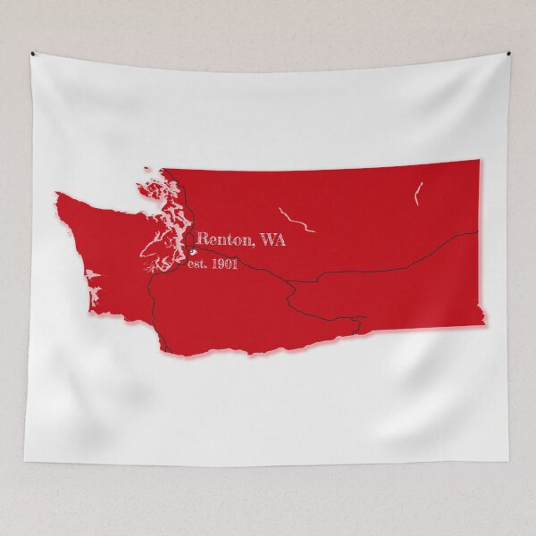 Item preview, Renton, WA [Red] designed and sold by PhilbonianDezin.