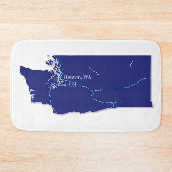 Item preview, Renton, WA [Blue] designed and sold by PhilbonianDezin.