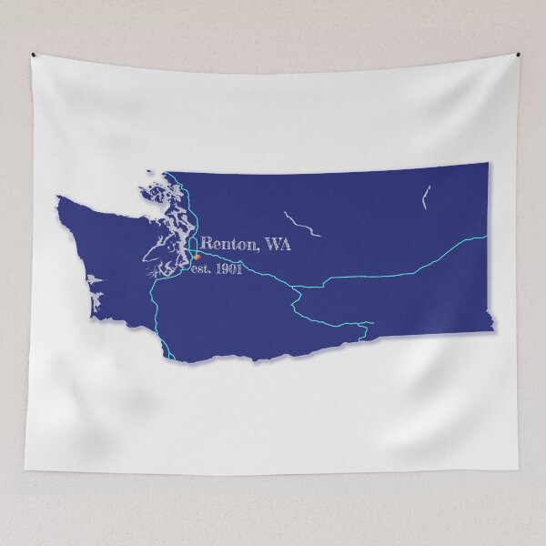 Item preview, Renton, WA [Blue] designed and sold by PhilbonianDezin.