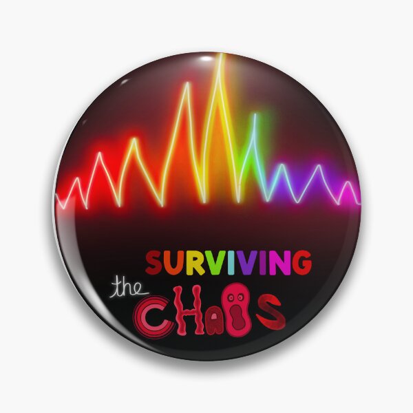 Item preview, Surviving The Chaos - Neurodivergent Neon Design  designed and sold by MindsintheMatrix.