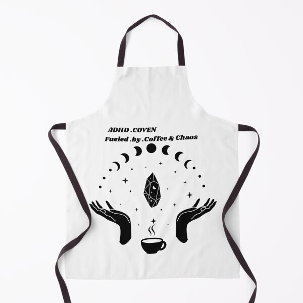 Item preview, ADHD Coven: Fueled by Coffee & Chaos – Witchy Moon Crystal Design designed and sold by Paperpoison.