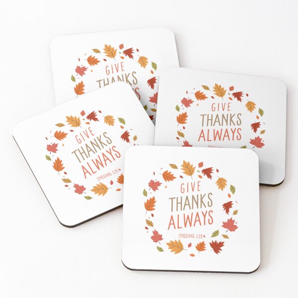 Item preview, Give Thanks Always T-Shirt Ephesians 5:20 designed and sold by Dina's Digital Designs.