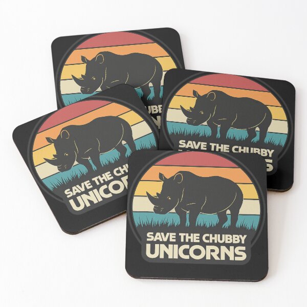 Item preview, Save the Chubby Unicorns Vintage Rhino designed and sold by haitrieuic96.