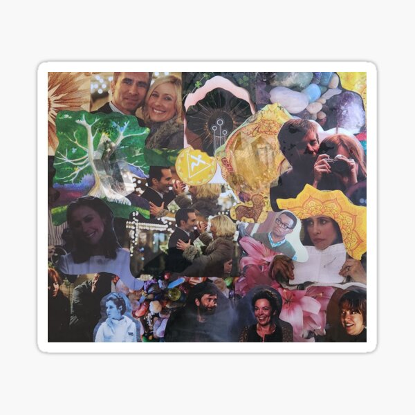 Item preview, Enredos emocionales: un collage de papel hecho a mano designed and sold by Where Troubles Melt Like Lemon Drops.
