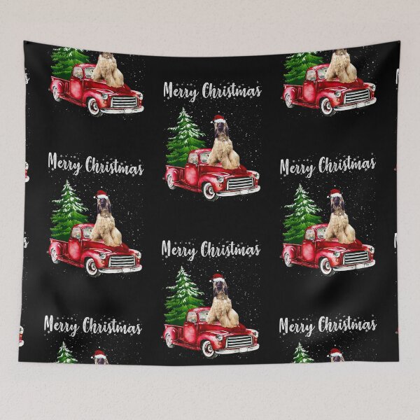 Item preview, Afghan Hound Riding Red Truck Merry Christmas Dog Lover designed and sold by mcinnesstore.