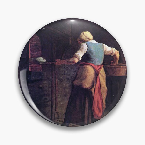 Item preview, Woman Baking Bread (1854) by Jean François Millet designed and sold by tarotstarostina.