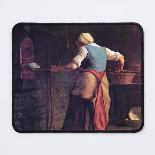 Item preview, Woman Baking Bread (1854) by Jean François Millet designed and sold by tarotstarostina.
