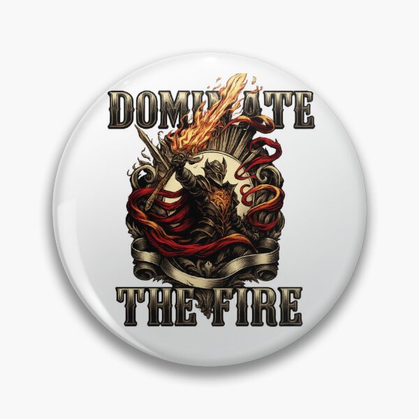 Item preview, Dark Knight Warrior with Flaming Sword – Dominate the Fire Fantasy Artwork designed and sold by SoulFlex.