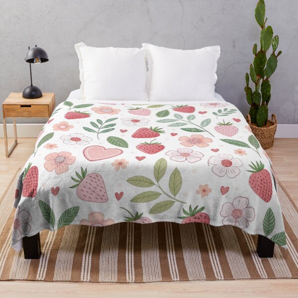 Item preview, Strawberry Hearts and Spring Blooms designed and sold by joycrysstudio.