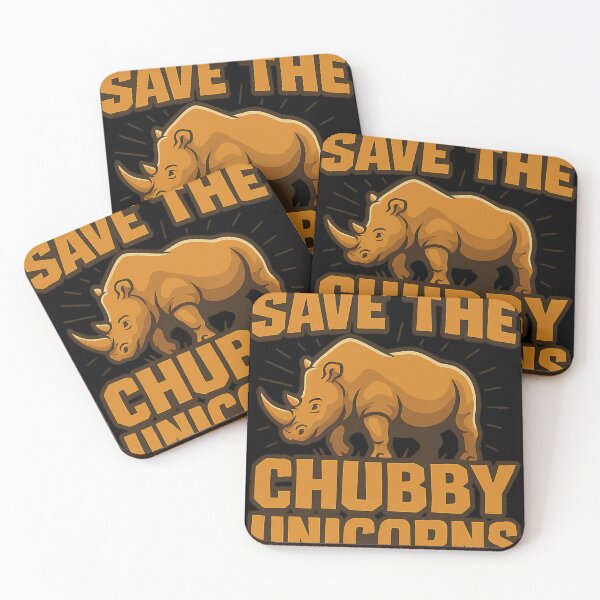 Item preview, Save the Chubby Unicorns Vintage Rhino designed and sold by haitrieuic96.