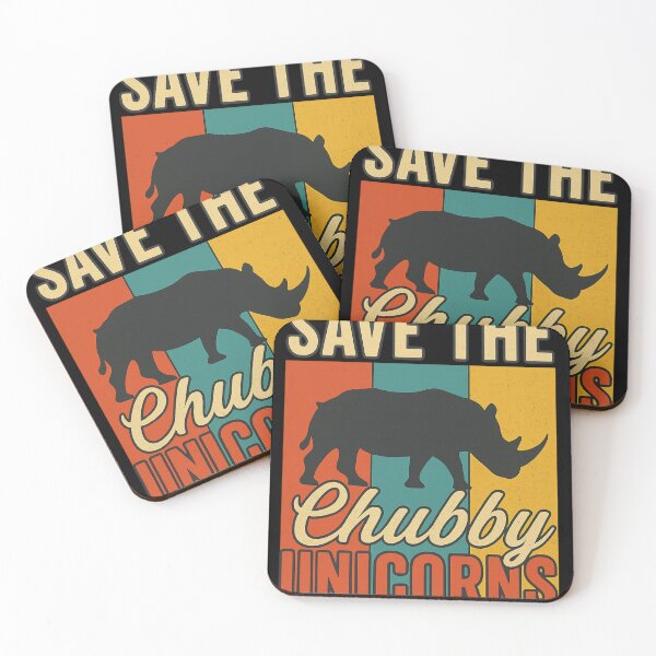 Item preview, Save the Chubby Unicorns Vintage Rhino designed and sold by haitrieuic96.