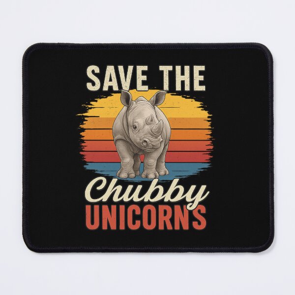 Item preview, Save the Chubby Unicorns Vintage Rhino designed and sold by haitrieuic96.