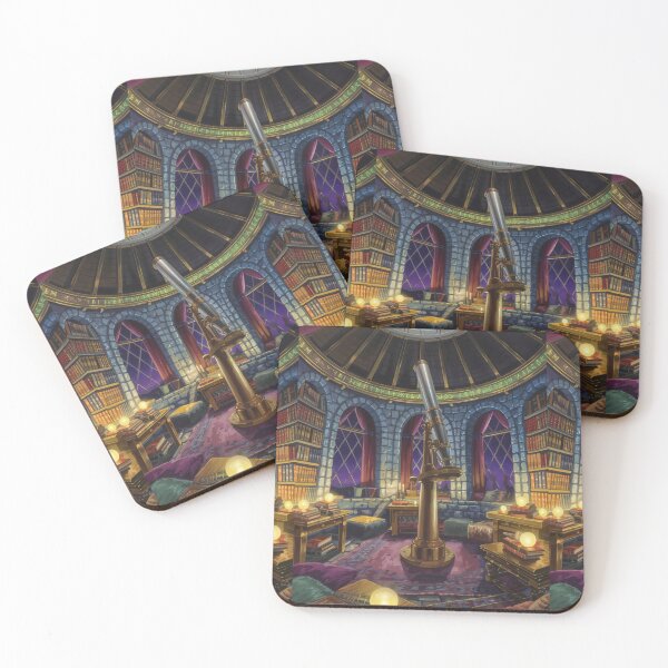 Item preview, The Astral Library – Magical Observatory Under the Stars designed and sold by WitchPrint.