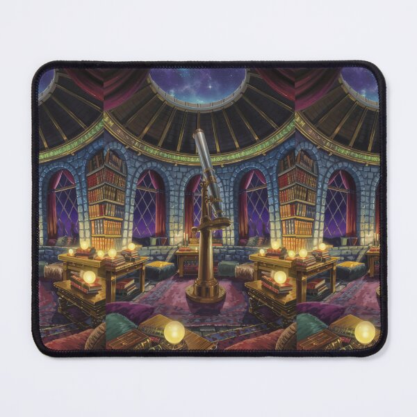 Item preview, The Astral Library – Magical Observatory Under the Stars designed and sold by WitchPrint.