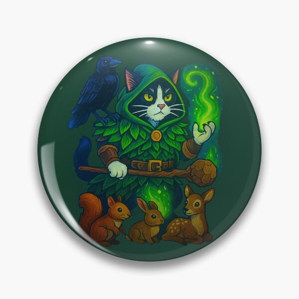 Item preview, Druid Cat Battlemage Battlecats designed and sold by KozyAuraTees.