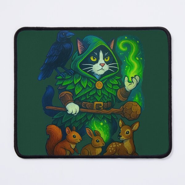 Item preview, Druid Cat Battlemage Battlecats designed and sold by KozyAuraTees.