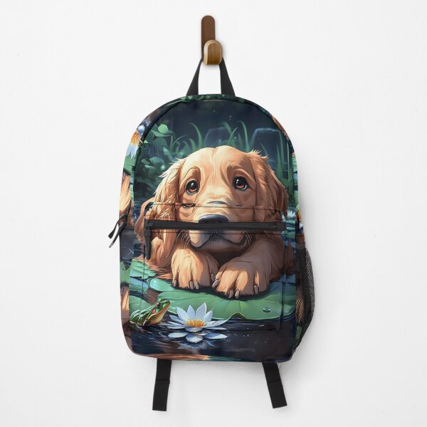 Item preview, Golden Retriever Dog Lily Pad Pond Companion designed and sold by mildaclairmo.
