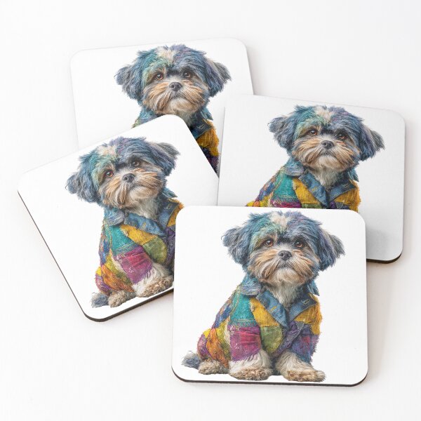 Item preview, Patchwork Pup: A Shih Tzu Masterpiece designed and sold by SantiLab.