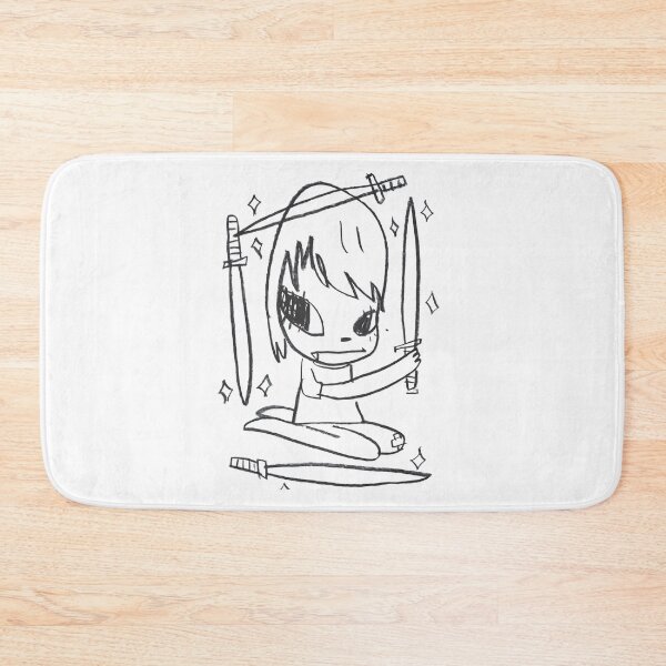 Item preview, yoshitomo Nara sword girl - nara Yoshitomo nara phone case Yoshitomo Nara Art - phone case - sticker - poster - pin designed and sold by Marchelle C.