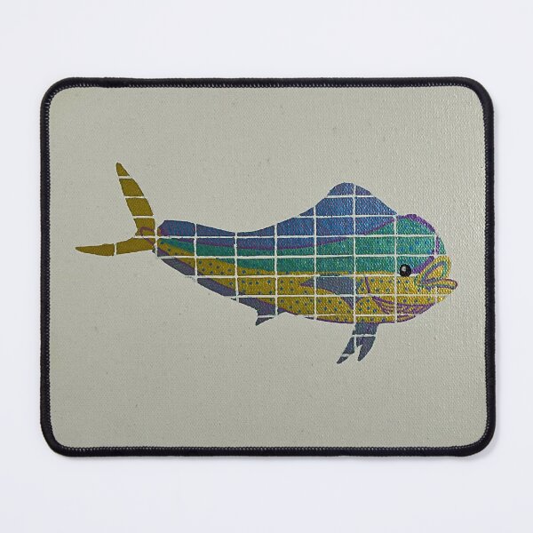 Item preview, Colourful patterned dolphin fish  designed and sold by dannyspage.