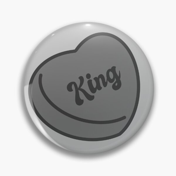 Item preview, King Black Candy Heart designed and sold by blottleink.