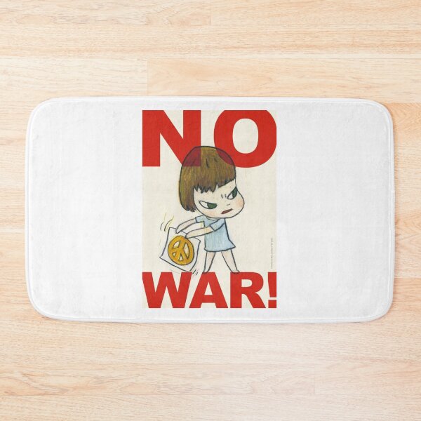 Item preview, Copy of yoshitomo Nara art NO WAR peace sign - nara Yoshitomo nara  phone case - sticker - poster - pin designed and sold by Marchelle C.