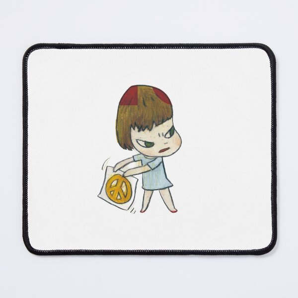 Item preview, yoshitomo Nara art NO WAR peace sign - nara Yoshitomo nara phone case - sticker - poster - pin designed and sold by Marchelle C.
