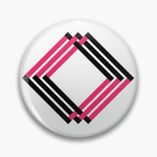 Item preview, Dual Flux – Abstract Pink and Black Geometric Illusion designed and sold by Westward0.
