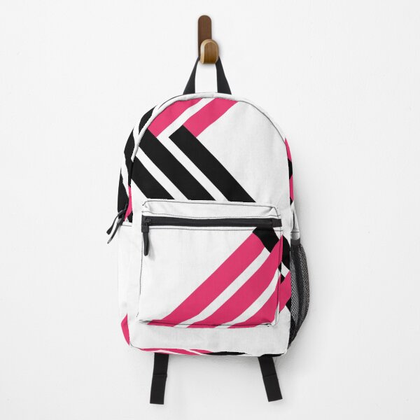 Item preview, Dual Flux – Abstract Pink and Black Geometric Illusion designed and sold by Westward0.