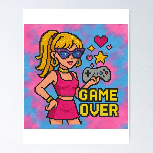 Item preview, GAME OVER designed and sold by GALLOVE.