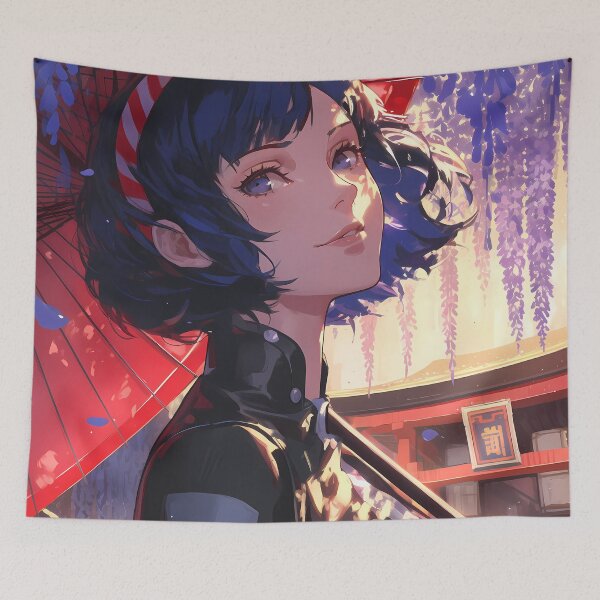Item preview, Persona Game Sae Niijima Persona5 Anime Wisteria Umbrella Inquisitive Festival Glow designed and sold by mildaclairmo.