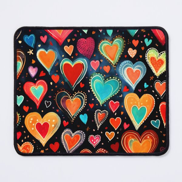 Item preview, Colorful Cute Charming Hearts Funky Vibrant Art Designs designed and sold by DEC02.