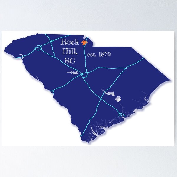 Item preview, Rock Hill, SC [Blue] designed and sold by PhilbonianDezin.